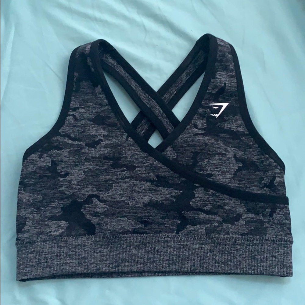 Gymshark camo seamless sports bra